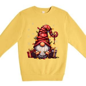 Cute Gnome Matching Outfit Family Merry Christmas Premium Crewneck Sweatshirt