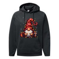 Cute Gnome Matching Outfit Family Merry Christmas Performance Fleece Hoodie