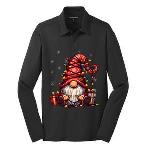 Cute Gnome Matching Outfit Family Merry Christmas Silk Touch Performance Long Sleeve Polo