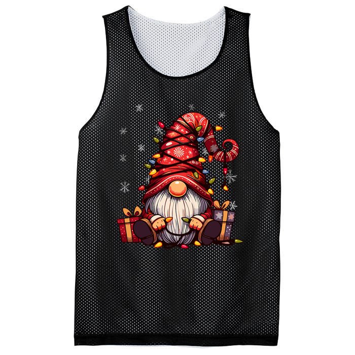 Cute Gnome Matching Outfit Family Merry Christmas Mesh Reversible Basketball Jersey Tank