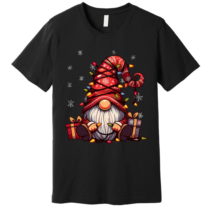 Cute Gnome Matching Outfit Family Merry Christmas Premium T-Shirt