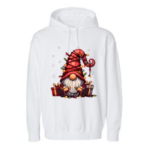 Cute Gnome Matching Outfit Family Merry Christmas Garment-Dyed Fleece Hoodie