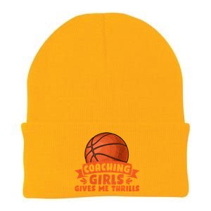 Coaching Gives Me Thrills Gift Basketball Coach Gift Knit Cap Winter Beanie