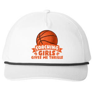 Coaching Gives Me Thrills Gift Basketball Coach Gift Snapback Five-Panel Rope Hat