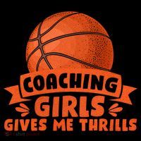 Coaching Gives Me Thrills Gift Basketball Coach Gift Flatbill Hat