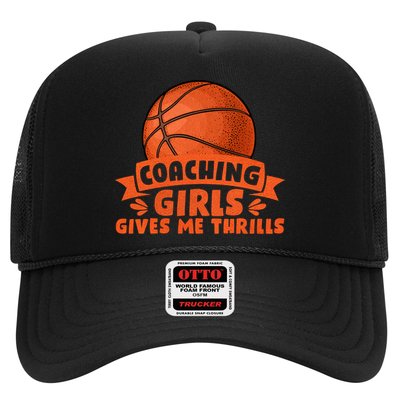 Coaching Gives Me Thrills Gift Basketball Coach Gift Trucker Hat