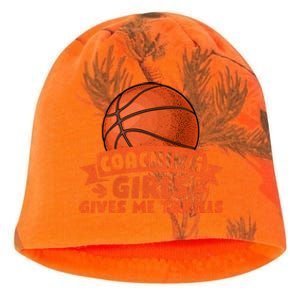 Coaching Gives Me Thrills Gift Basketball Coach Gift Kati - Camo Knit Beanie