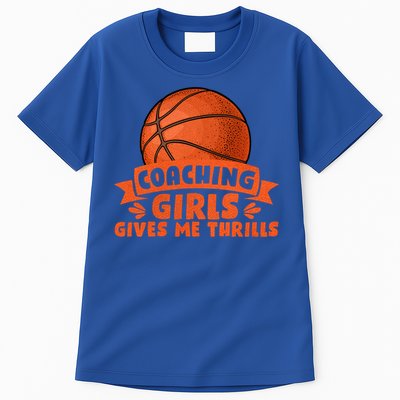Coaching Gives Me Thrills Gift Basketball Coach Gift Tall T-Shirt