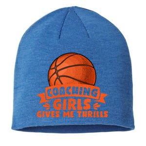 Coaching Gives Me Thrills Gift Basketball Coach Gift Sustainable Beanie