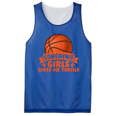 Coaching Gives Me Thrills Gift Basketball Coach Gift Mesh Reversible Basketball Jersey Tank