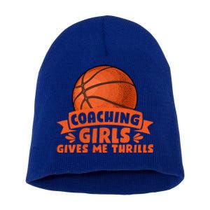 Coaching Gives Me Thrills Gift Basketball Coach Gift Short Acrylic Beanie