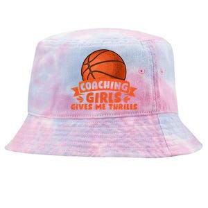 Coaching Gives Me Thrills Gift Basketball Coach Gift Tie-Dyed Bucket Hat