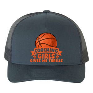 Coaching Gives Me Thrills Gift Basketball Coach Gift Yupoong Adult 5-Panel Trucker Hat