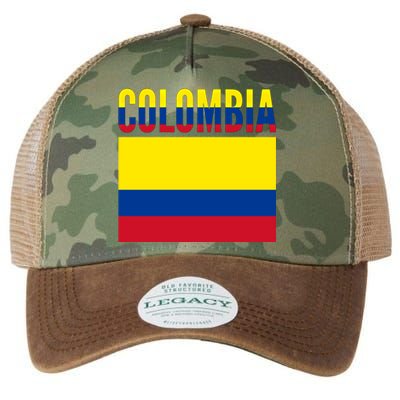 Colombian Gift Meaningful Gift Colombia Country Flag Great Gift Legacy Tie Dye Trucker Hat