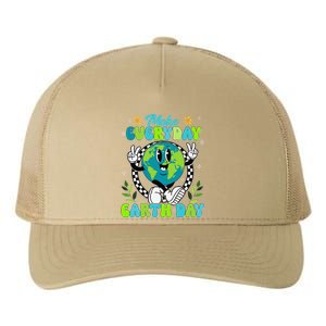 Cute Groovy Make Everyday Earth Day Classroom Teachers Yupoong Adult 5-Panel Trucker Hat