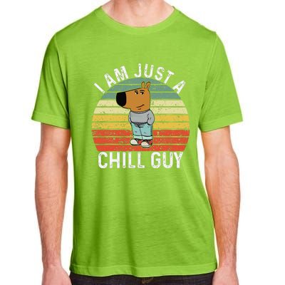 Chill Guy Meme Dog Cool Internet Statement Gift Adult ChromaSoft Performance T-Shirt