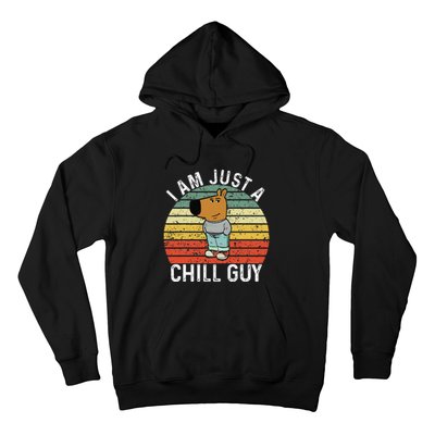 Chill Guy Meme Dog Cool Internet Statement Gift Hoodie