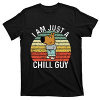 Chill Guy Meme Dog Cool Internet Statement Gift T-Shirt