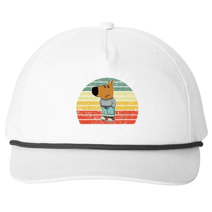 Chill Guy Meme Dog Cool Internet Statement Gift Snapback Five-Panel Rope Hat