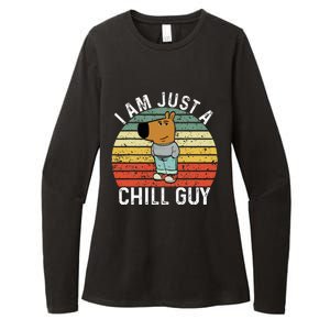 Chill Guy Meme Dog Cool Internet Statement Womens CVC Long Sleeve Shirt