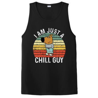 Chill Guy Meme Dog Cool Internet Statement PosiCharge Competitor Tank