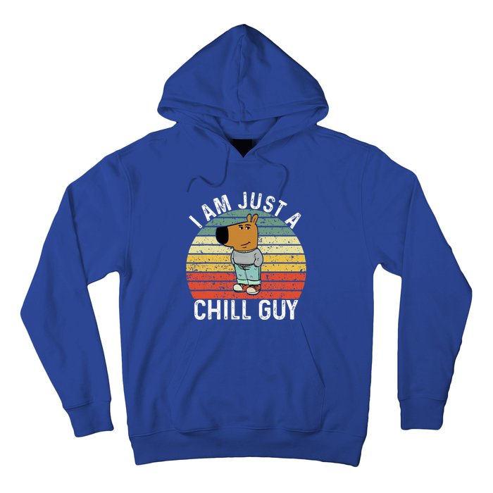 Chill Guy Meme Dog Cool Internet Statement Hoodie