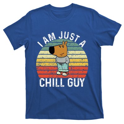 Chill Guy Meme Dog Cool Internet Statement T-Shirt