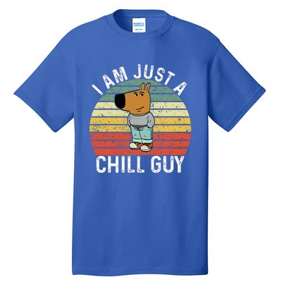 Chill Guy Meme Dog Cool Internet Statement Tall T-Shirt