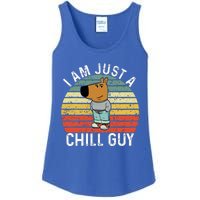 Chill Guy Meme Dog Cool Internet Statement Ladies Essential Tank