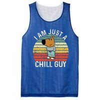 Chill Guy Meme Dog Cool Internet Statement Mesh Reversible Basketball Jersey Tank