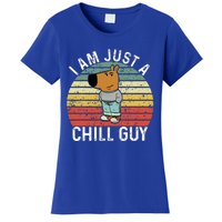 Chill Guy Meme Dog Cool Internet Statement Women's T-Shirt