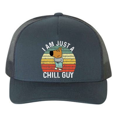 Chill Guy Meme Dog Cool Internet Statement Yupoong Adult 5-Panel Trucker Hat