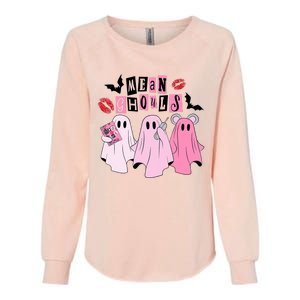 Cute Ghost Mean Ghouls Funny Halloween Costume Spooky Season Womens California Wash Sweatshirt