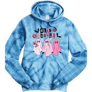 Cute Ghost Mean Ghouls Funny Halloween Costume Spooky Season Tie Dye Hoodie