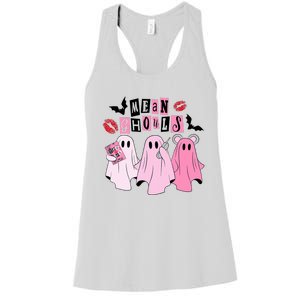 Cute Ghost Mean Ghouls Funny Halloween Costume Spooky Season Women's Racerback Tank