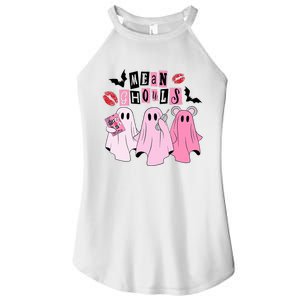 Cute Ghost Mean Ghouls Funny Halloween Costume Spooky Season Women's Perfect Tri Rocker Tank