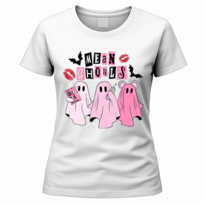 Cute Ghost Mean Ghouls Funny Halloween Costume Spooky Season Women's T-Shirt