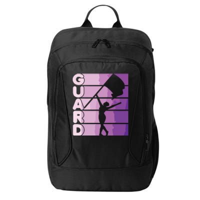 Color Guard Marching Band Flag Girl City Backpack