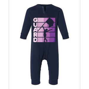 Color Guard Marching Band Flag Girl Infant Fleece One Piece