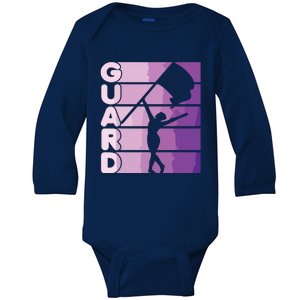 Color Guard Marching Band Flag Girl Baby Long Sleeve Bodysuit