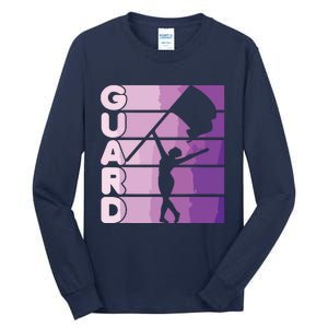 Color Guard Marching Band Flag Girl Tall Long Sleeve T-Shirt