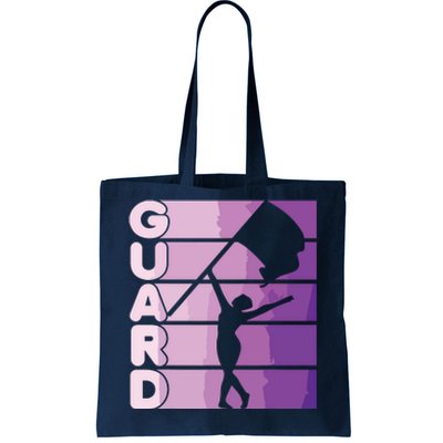 Color Guard Marching Band Flag Girl Tote Bag