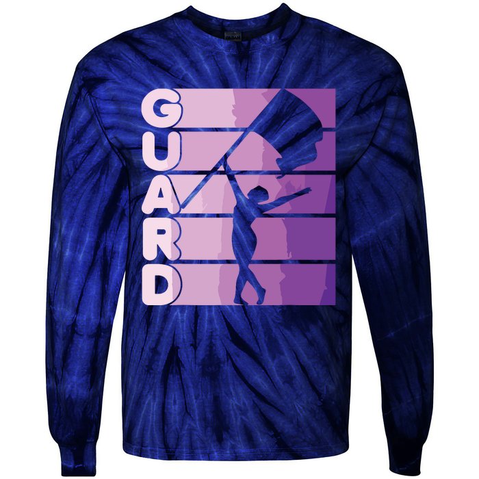 Color Guard Marching Band Flag Girl Tie-Dye Long Sleeve Shirt