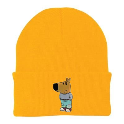 Chill Guy Meme Gift Cute Knit Cap Winter Beanie