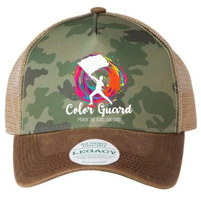 Color Guard Makin The B.A.N.D Look Good Marching Band Lover Legacy Tie Dye Trucker Hat