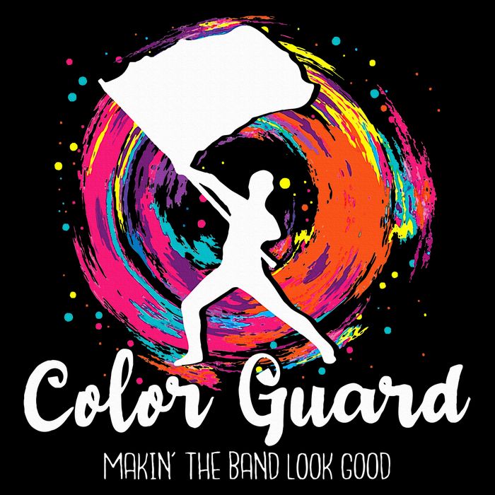 Color Guard Makin The B.A.N.D Look Good Marching Band Lover Button