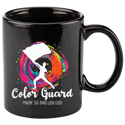 Color Guard Makin The B.A.N.D Look Good Marching Band Lover 11oz C Handle Ceramic Mug