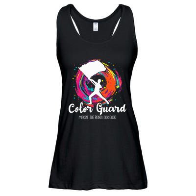 Color Guard Makin The B.A.N.D Look Good Marching Band Lover Ladies Essential Flowy Tank
