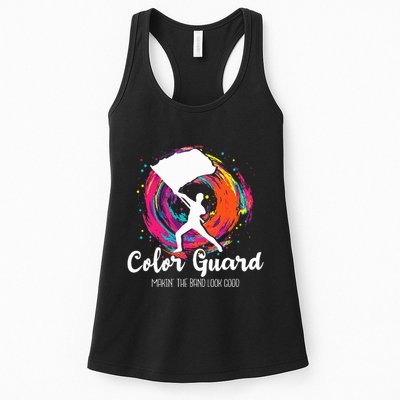 Color Guard Makin The B.A.N.D Look Good Marching Band Lover Womens Tank Top