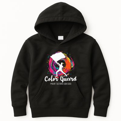 Color Guard Makin The B.A.N.D Look Good Marching Band Lover Kids Hoodie